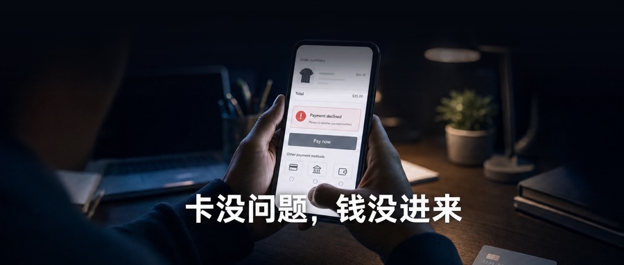 独立站支付方式：跨境刷卡通过率低5-15个点，多加支付按钮只救回9%弃购
